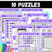 Dragon’s Den Logic Puzzle Escape Room | Grades 4–6 Activity | 10 Printable Brain Teasers