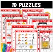 Ancient China Escape Room | Logic Puzzle Activity for Grades 4–6 (10 Puzzles)