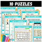 Ancient Egypt Escape Room | Logic Puzzle Activity for Grades 4–6 (10 Puzzles)