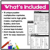 Detective Logic Puzzles & Brain Teasers | Problem-Solving Activities for Grades 4–6