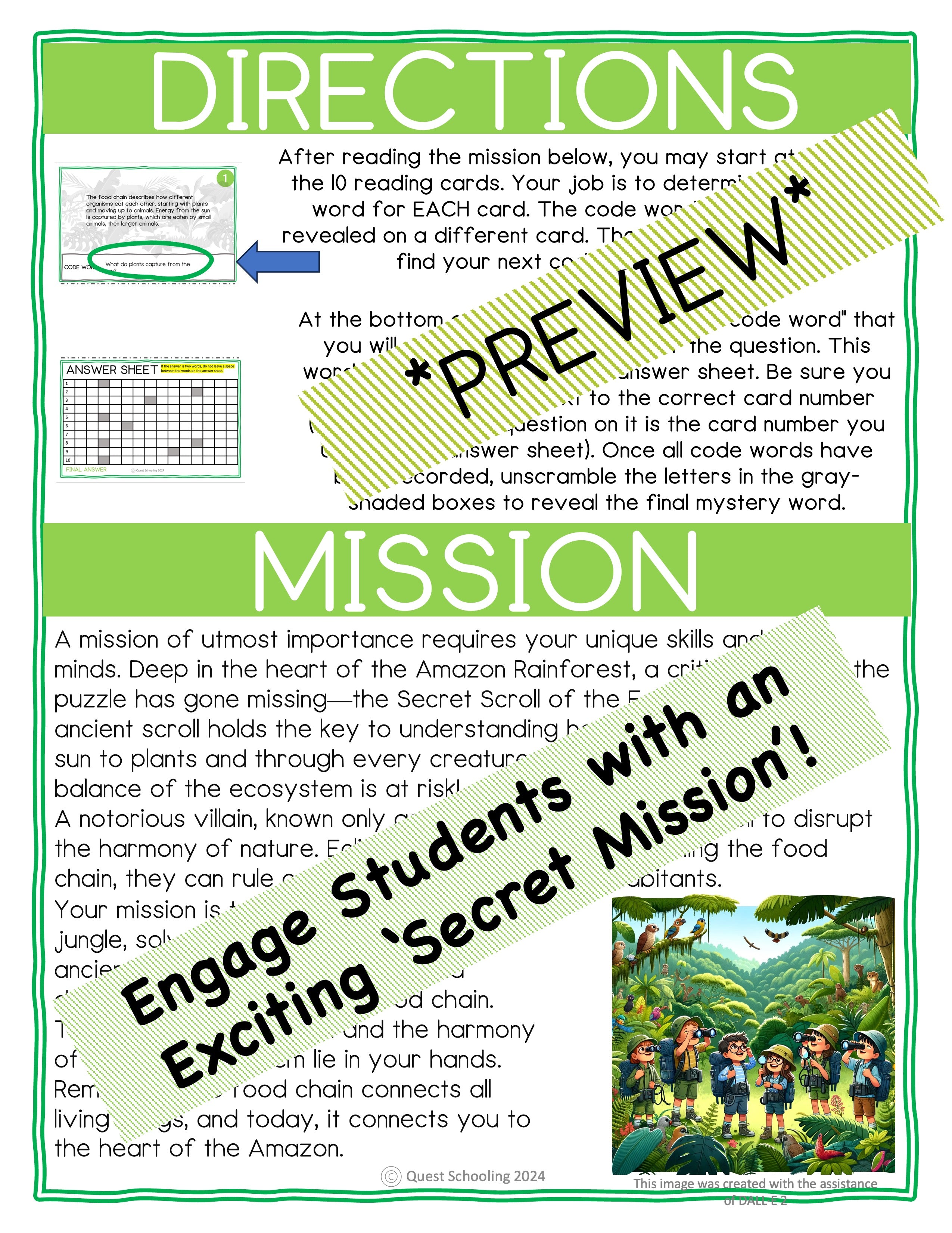 The Food Chain Educational Scavenger Hunt