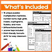 Halloween Brain Teasers & Logic Puzzles | Deductive Reasoning Activities for Grades 4–6