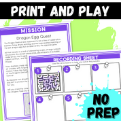 Dragon’s Den Logic Puzzle Escape Room | Grades 4–6 Activity | 10 Printable Brain Teasers