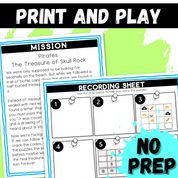 Pirate Treasure Logic Puzzle Escape Room | Summer Printable Activity for Grades 4–6 | 10 Puzzle Adventure