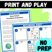 Trapped in Space Logic Puzzle Escape Room | Printable Summer Activity for Grades 4–6 | 10 Critical Thinking Challenges