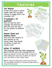 Plant Life Cycle Educational Scavenger Hunt for Kids 9-11