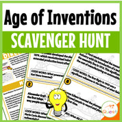 Age of Inventions Social Studies Scavenger Hunt for Kids 9-13