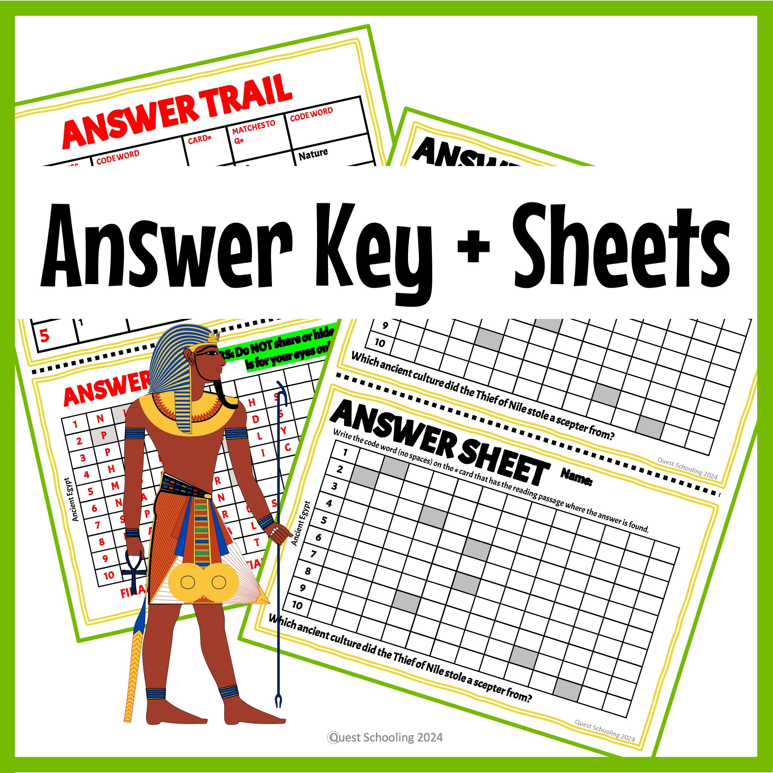 Ancient Egypt History Social Studies Scavenger Hunt for Kids 9-13