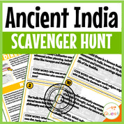 Ancient India Social Studies History Scavenger Hunt for Kids 9-13