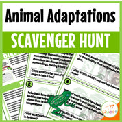 Animal Adaptations Science Scavenger Hunt for Kids 9-13