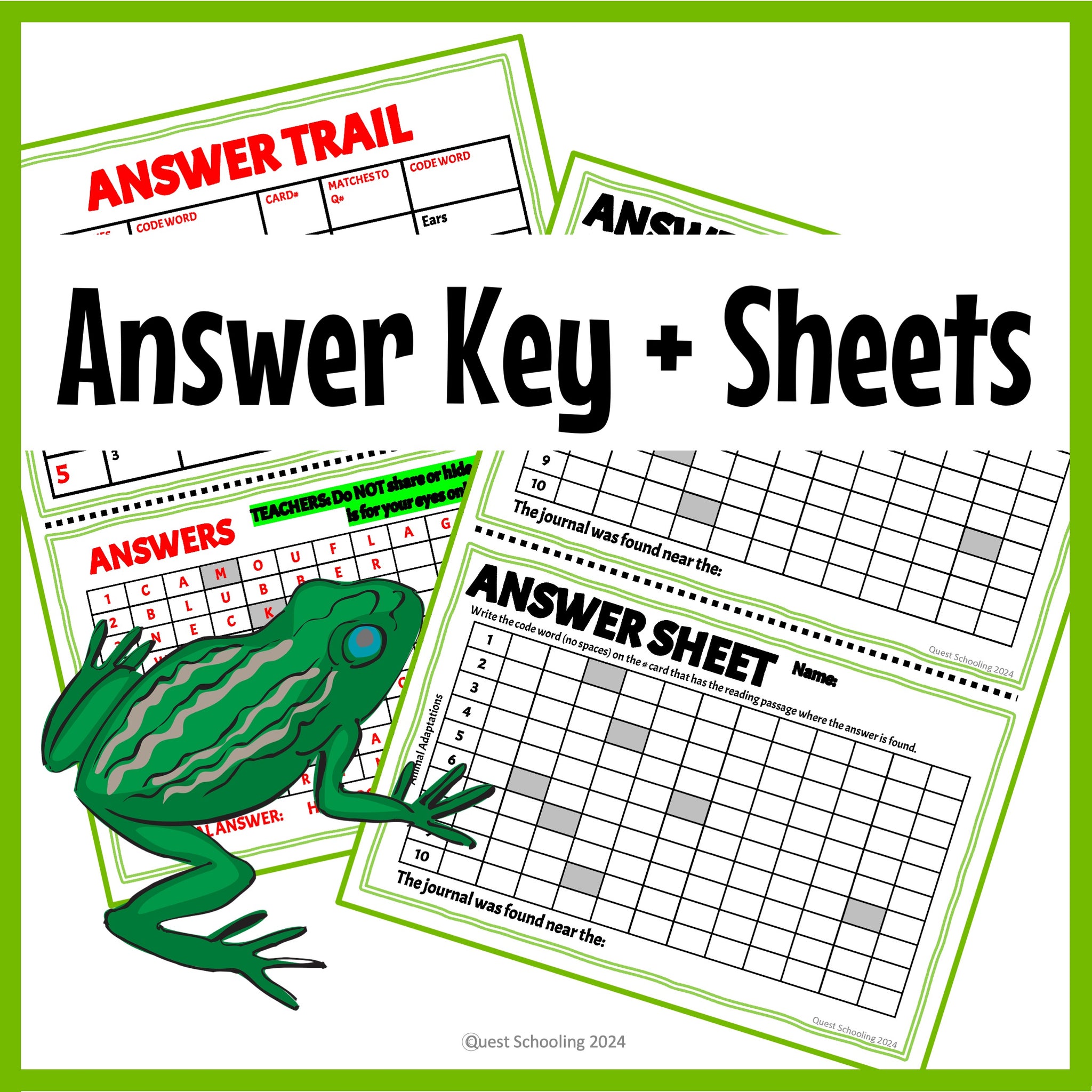 Animal Adaptations Science Scavenger Hunt for Kids 9-13 – Quest Schooling