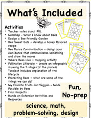 Bee Happy Project Based Learning PBL Environment, Art, ELA