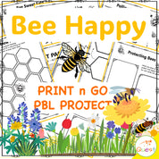 Bee Happy Project Based Learning PBL Environment, Art, ELA