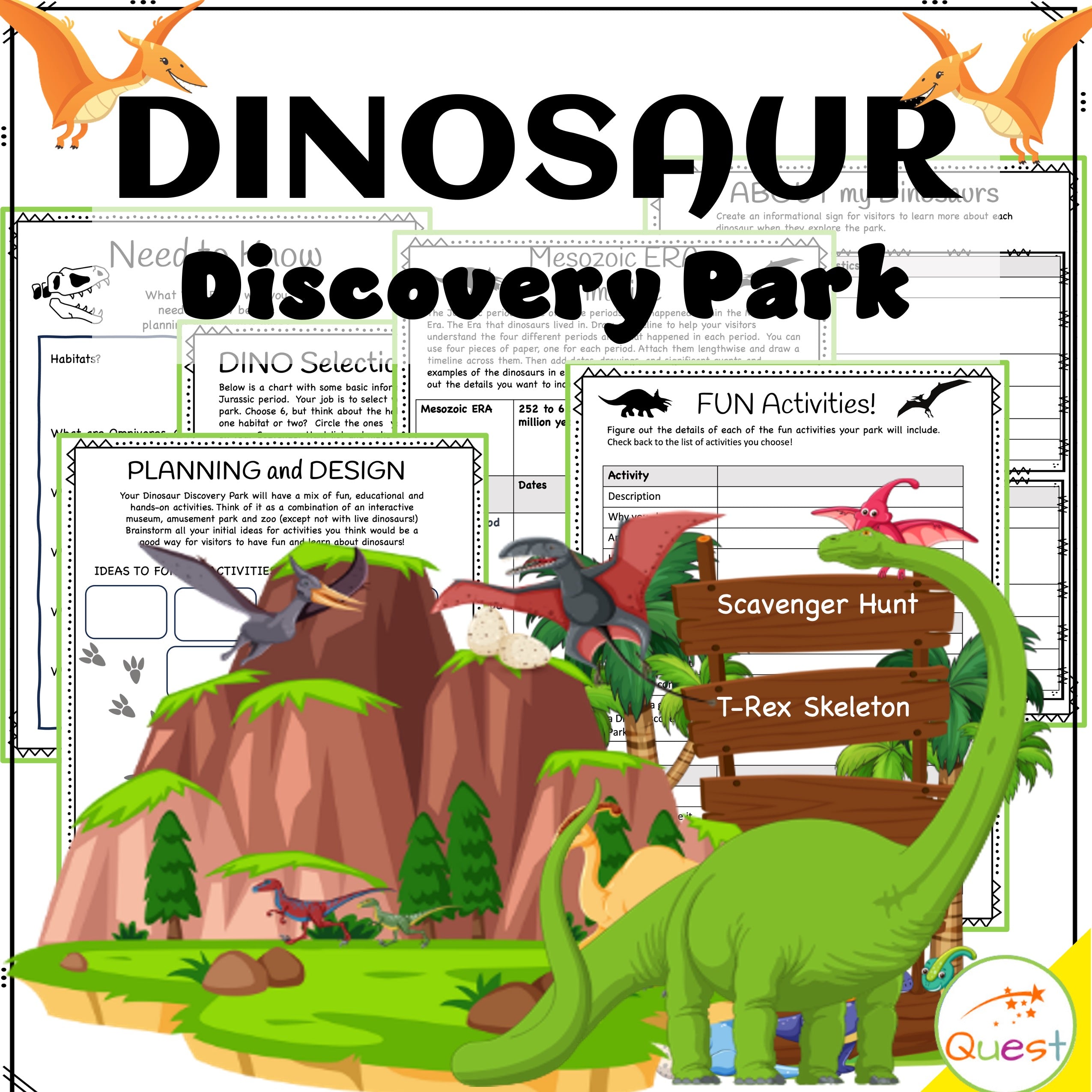 Dinosaur Discovery Park Project Based Learning PBL Science Entrepreneurship ELA