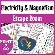 Electricity and Magnetism Physics Educational Escape Room for Kids 9-13