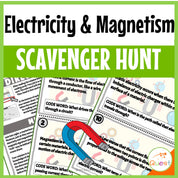 Electricity and Magnetism Science Scavenger Hunt for Kids 9-13