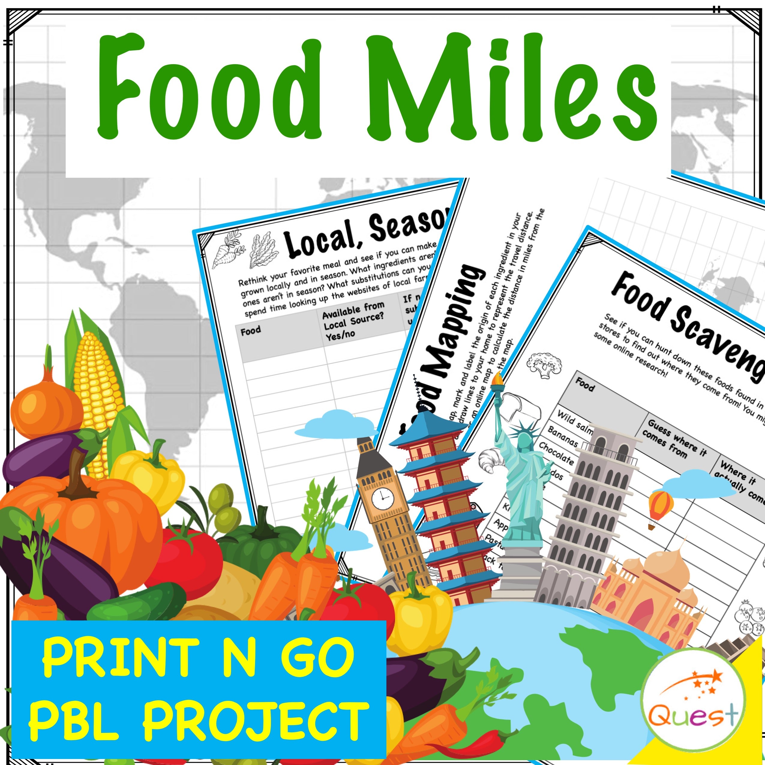 Food Miles Project Based Learning PBL for Environment and Sustainability