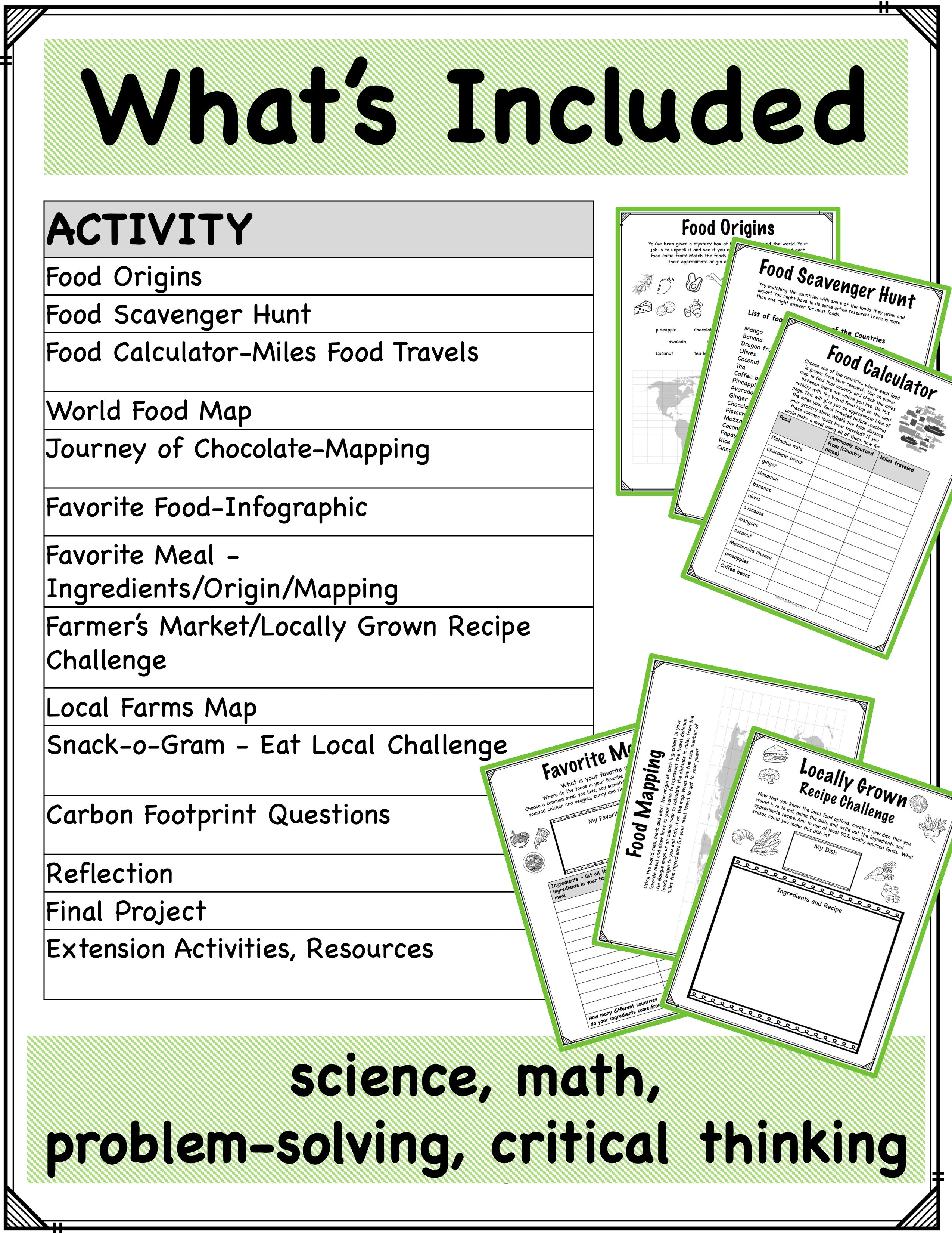 Food Origins PBL Project Based Learning for Environment and Sustainability