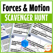 Forces and Motion Physical Sciences Scavenger Hunt for Kids 9-13