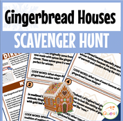 Gingerbread Houses Winter Scavenger Hunt for Kids Ages 9-12