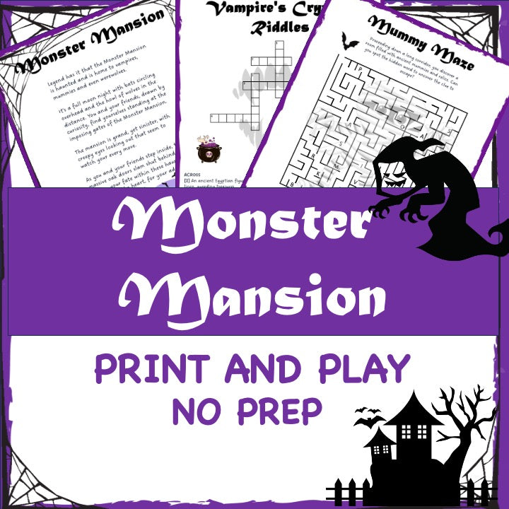 Monster Mansion Escape Room Game for Kids 9+