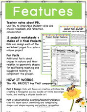 Shapes in Nature Project Based Learning PBL Math, Geometry, Science