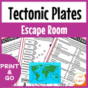 Tectonic Plates Educational Escape Room for Kids 9-13