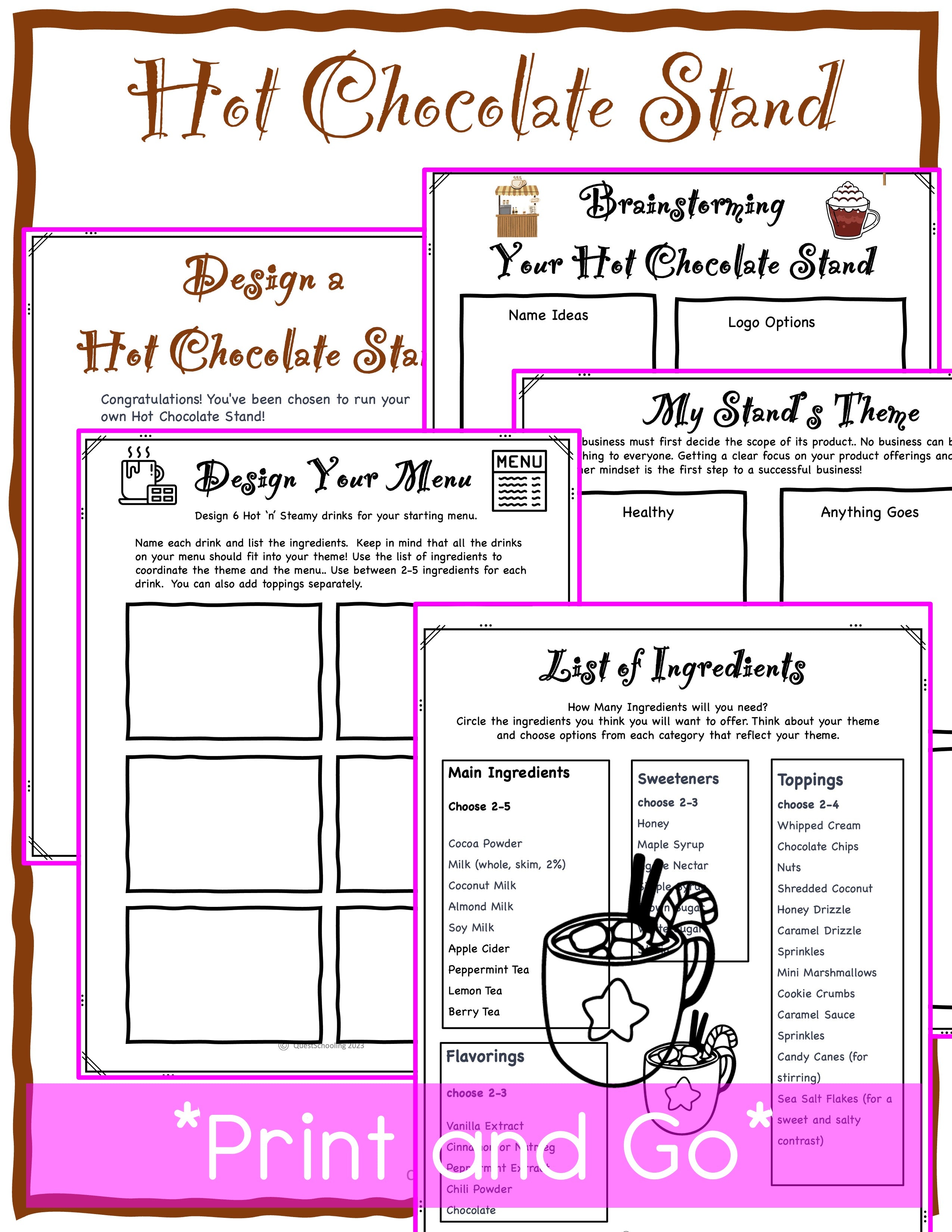 Hot Chocolate Stand Project Based Learning PBL Entrepreneurship