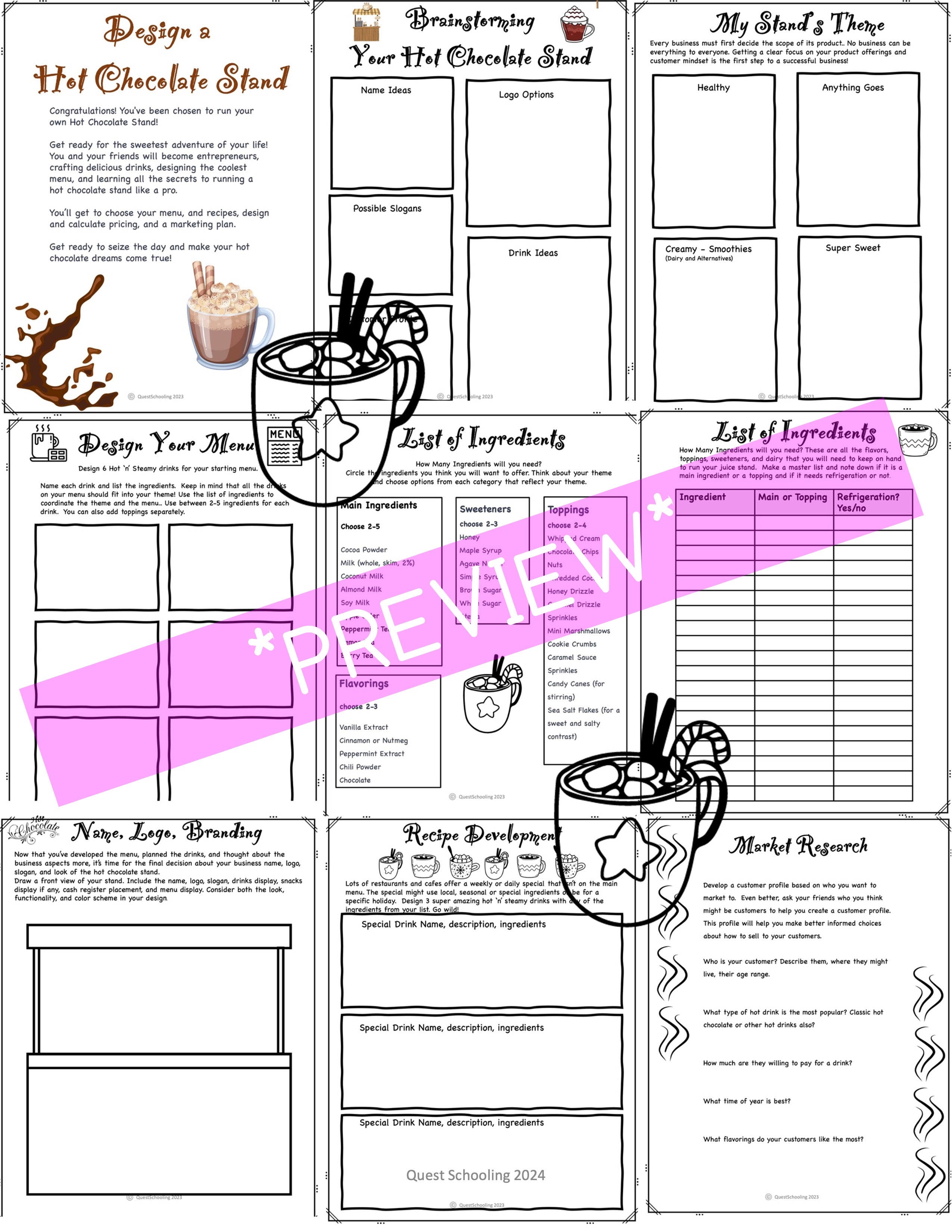 Hot Chocolate Stand Project Based Learning PBL Entrepreneurship