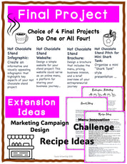 Hot Chocolate Stand Project Based Learning PBL Entrepreneurship