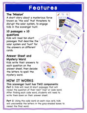 The Solar System Educational Scavenger Hunt Science Activity