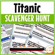 Titanic U.S. and World History Scavenger Hunt for Kids 9-13