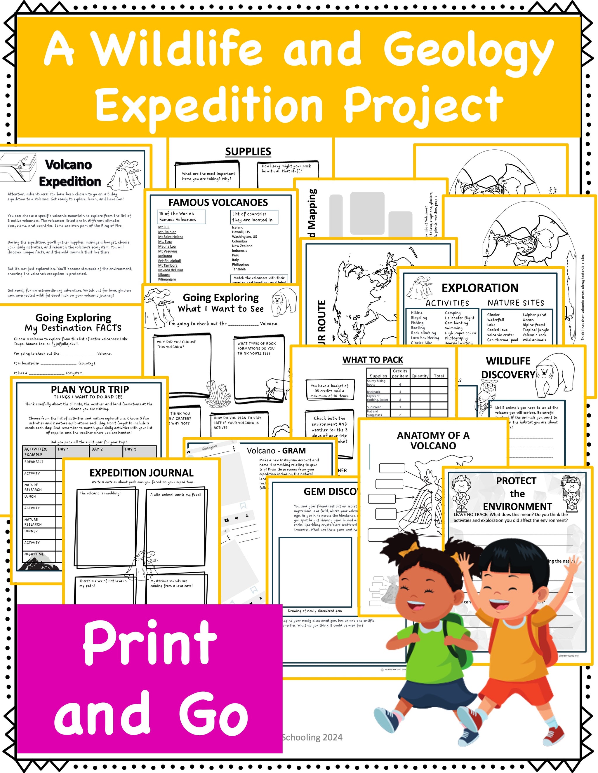 Volcano Project Certification Volcano Expedition Project Based Learning PBL Natural Science, Geology ...