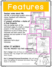 Volcano Expedition Project Based Learning PBL Natural Science, Geology, ELA