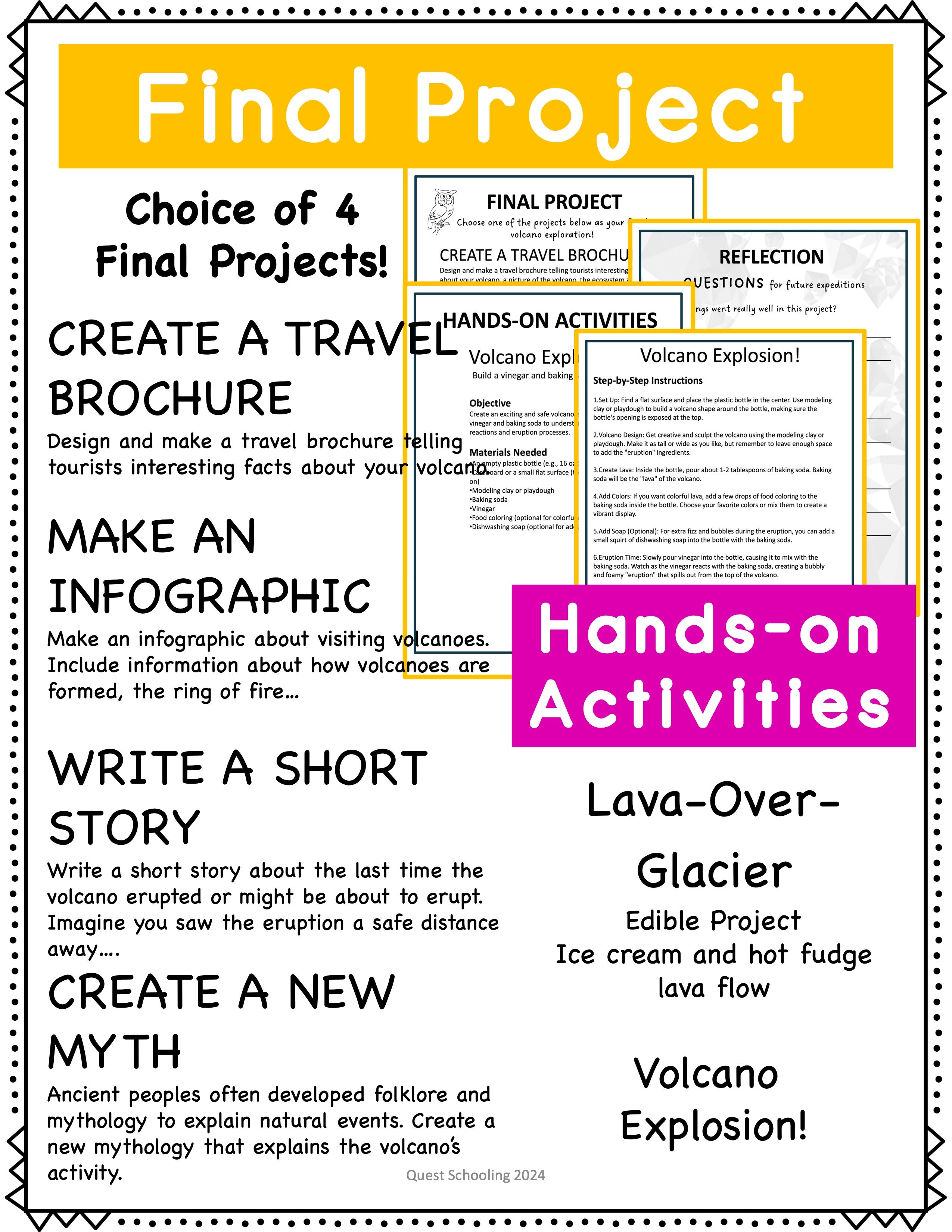 Volcano Expedition Project Based Learning PBL Natural Science, Geology, ELA