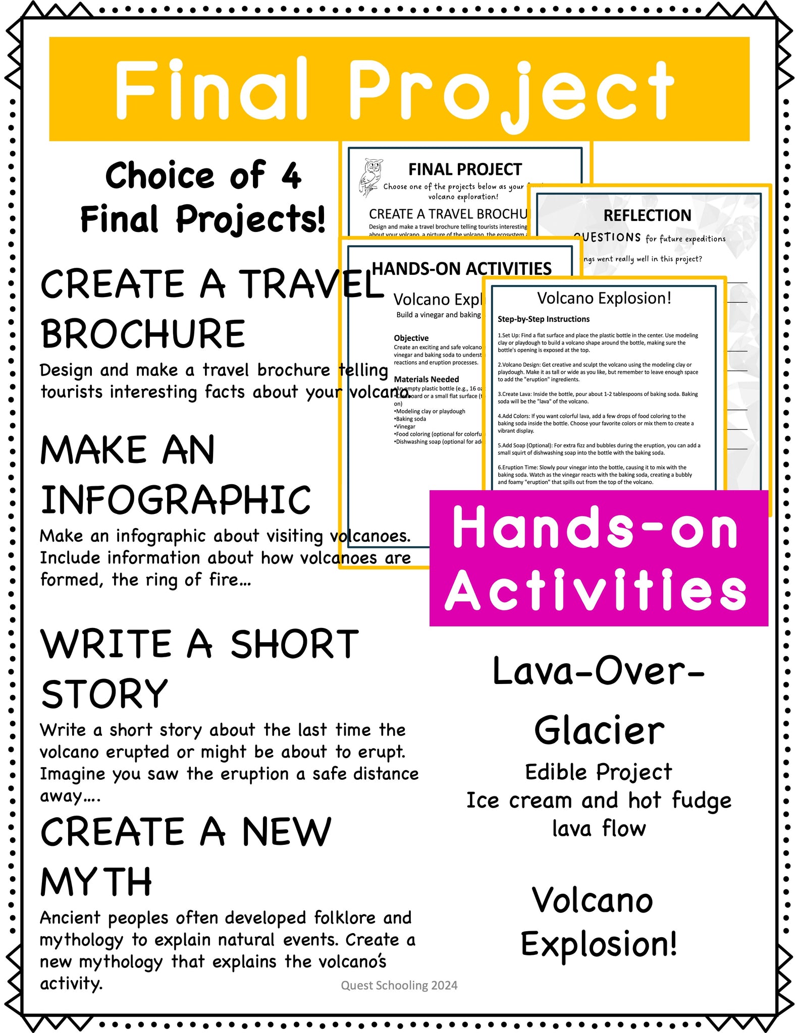 Volcano Project Certification Volcano Expedition Project Based Learning PBL Natural Science, Geology ...