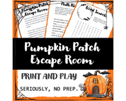 Pumpkin Patch Escape Room Game for Kids 9-12